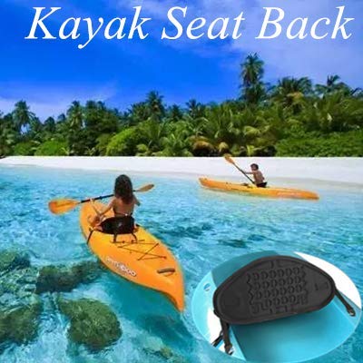 Lixada ​1pc Adjustable Kayaking Canoeing Sit On Top Kayak Seat Back Rest Seat Backrest Support Back Pad Band Antiskid Cushiony Black