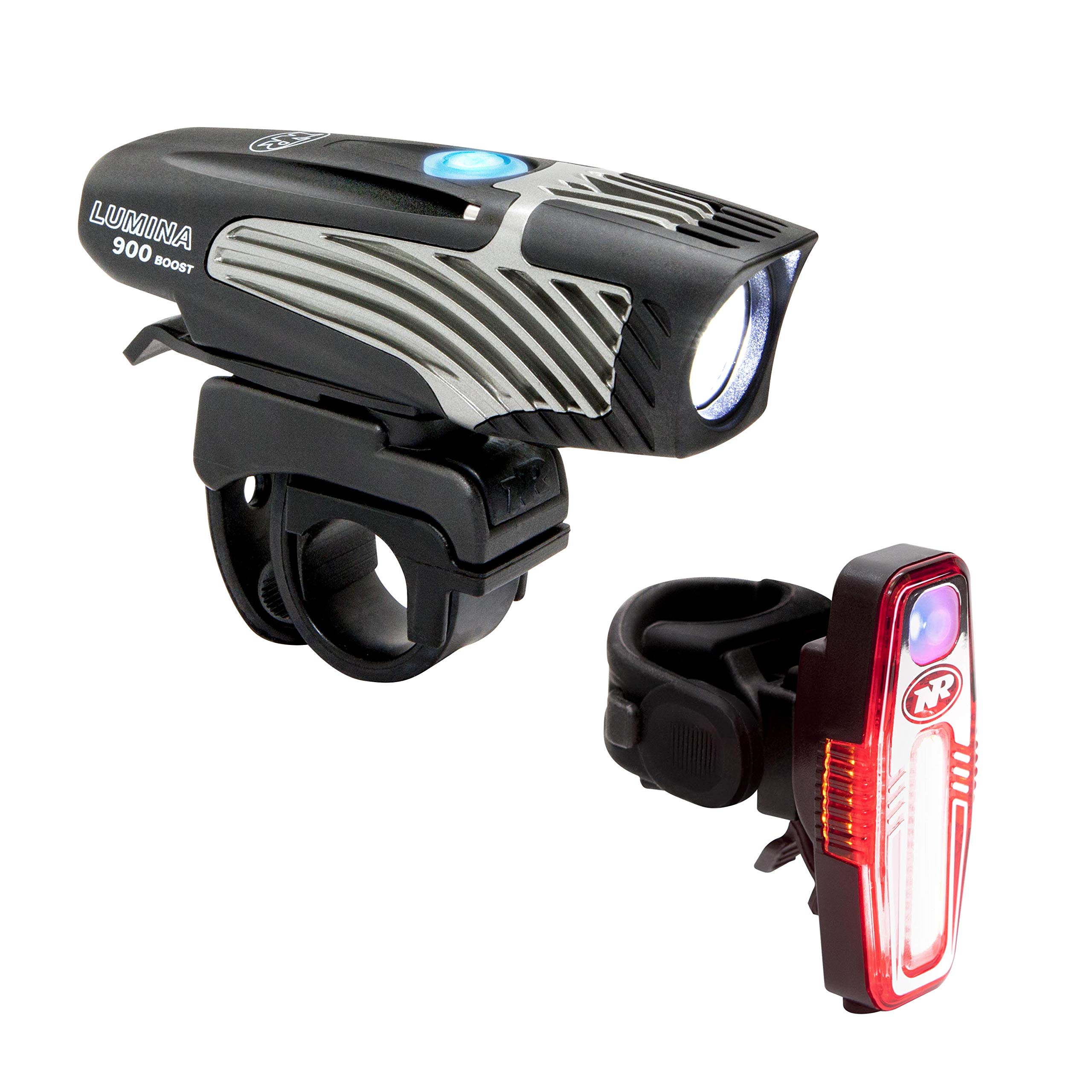 Lumina 900 Boost Front Bike Light Sabre 80 Rear Bike Light Combo Pack, Black, 900 Lumens Front / 80 Lumens Rear