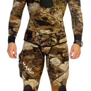 MAKO Spearguns Mens Spearfishing Wetsuit 3D Yamamoto Reef Camo 7mm 2 Piece (Medium)