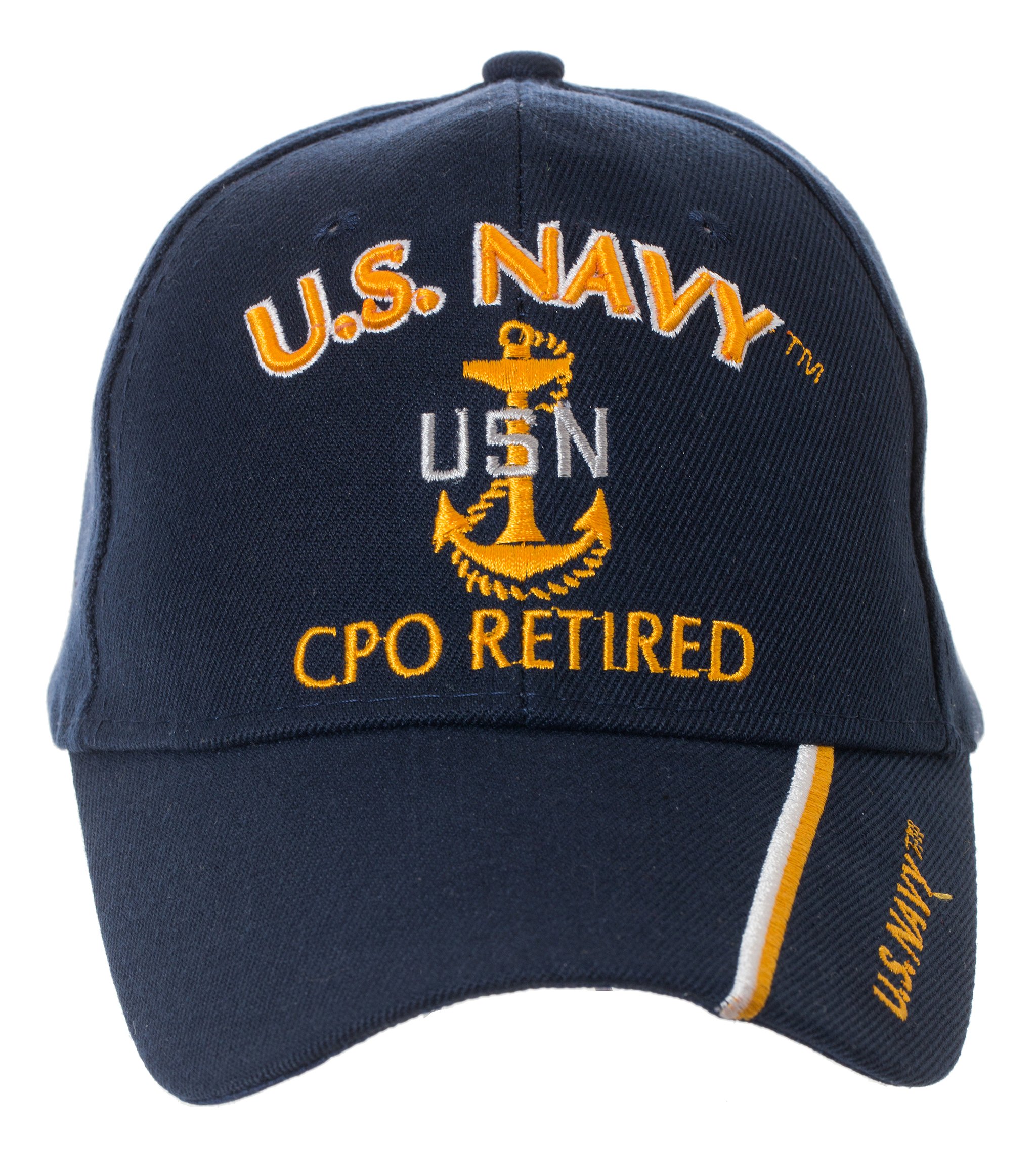 Artisan Owl Officially Licensed US Navy Retired Baseball Cap - Multiple Ranks! (Chief Petty Officer)