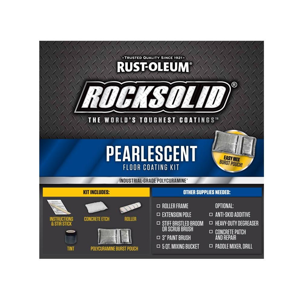 Rust-Oleum 306328 RockSolid Pearlescent 1 Car Garage Floor Coating Kit, Smoky Blue