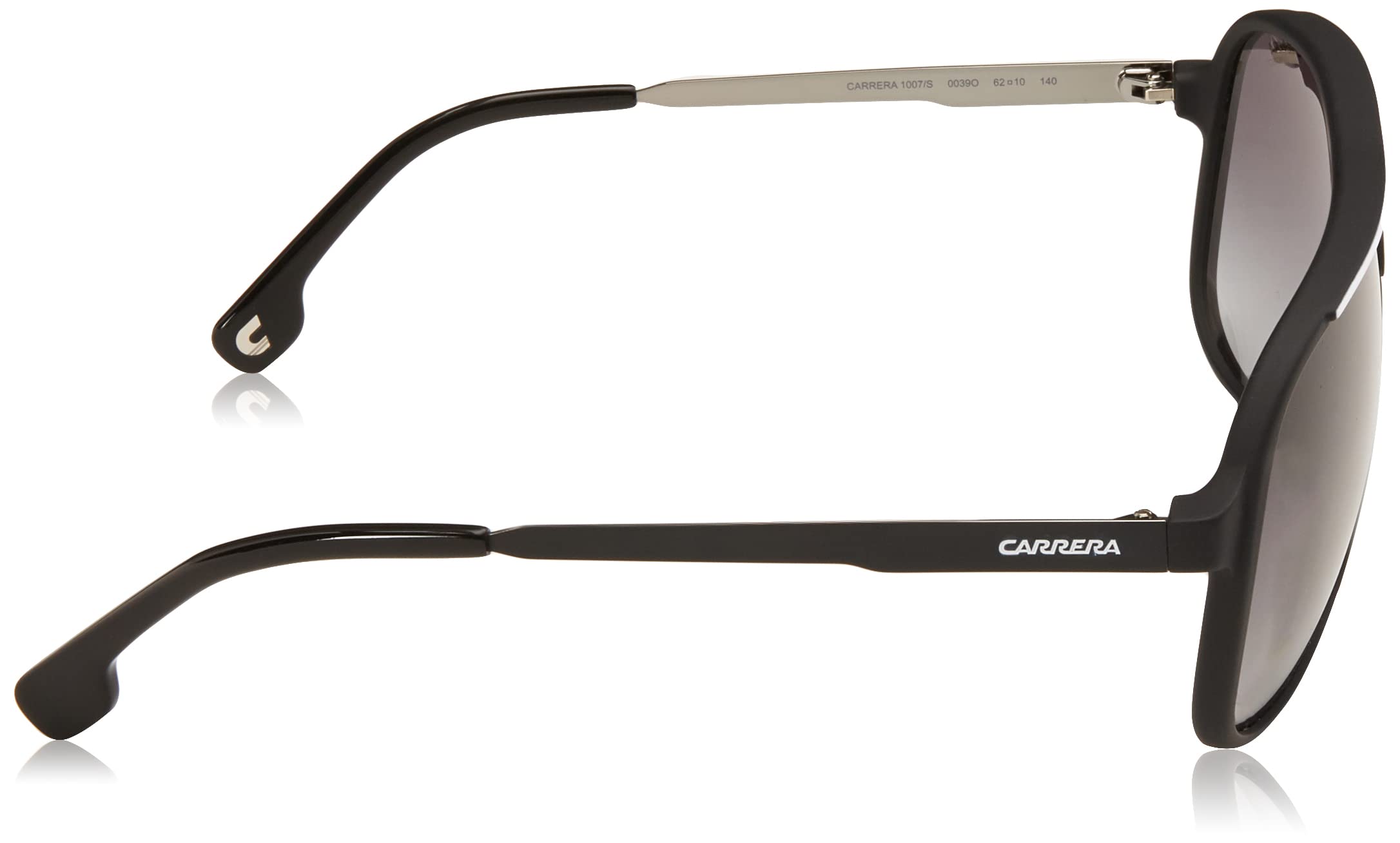 Carrera mens Carrera 1007/S Sunglasses, Matte Black/Dark Gray Gradient, 62mm 10mm US