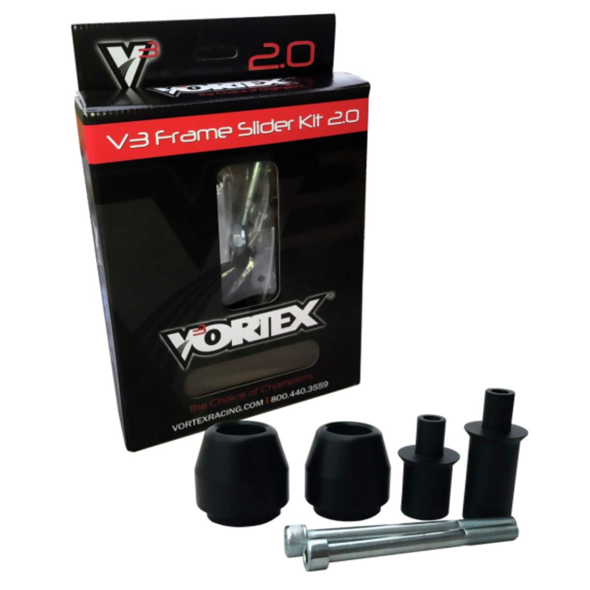 Vortex V3 2.0 Frame Slider Kit (No Modification) Compatible with 13-17 Kawasaki EX300