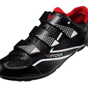 Vittoria Force SPD Spin Cycling Shoes (40.5 M EU / 7.8 D(M) US, Black)