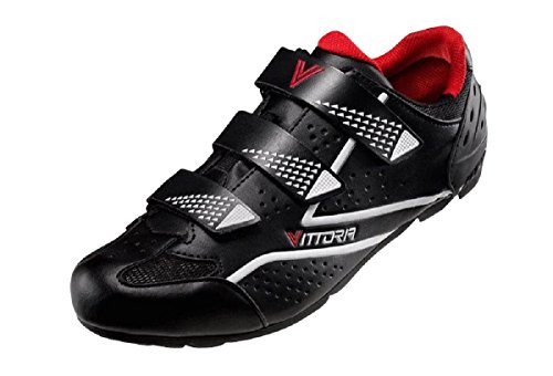 Vittoria Force SPD Spin Cycling Shoes (40.5 M EU / 7.8 D(M) US, Black)