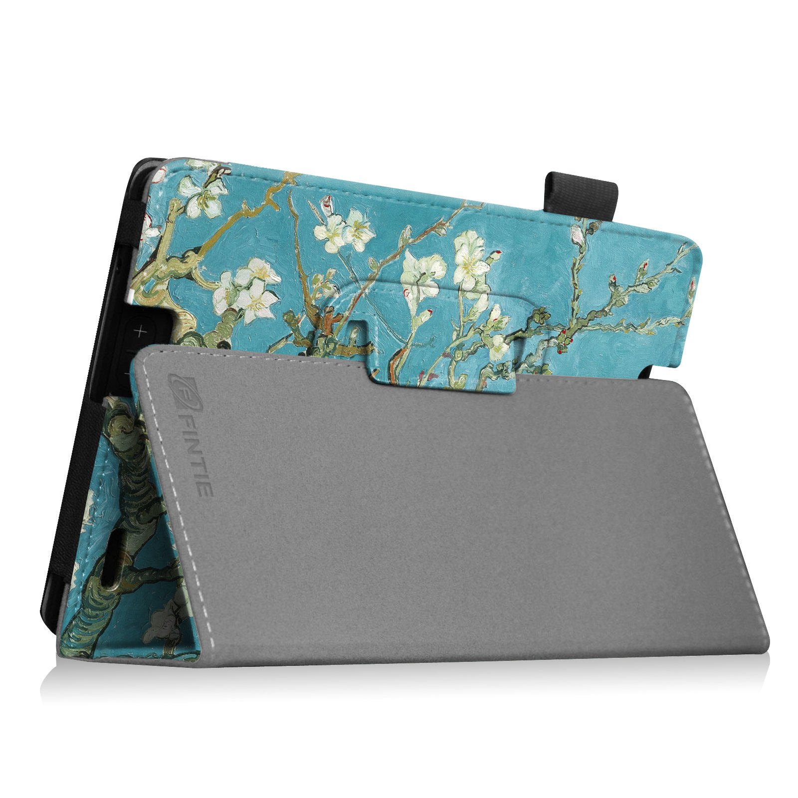 Fintie Folio Case for Kindle Fire HD 7" (2013 Old Model) - Slim Fit Folio Case with Auto Sleep/Wake Feature (Will only fit Amazon Kindle Fire HD 7, Previous Generation - 3rd), Blossom