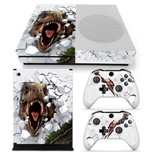 ZOOMHITSKINS Compatible for X1 Skin, X1 Controller Skin and Console Skin, White Dangerous Animals Fossil T-Rex Dinosaur Reptile, Durable & Fit, Vinyl, Easy to Install, Made in The USA