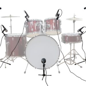 Wired Microphone Kit for Drum and Other Musical Instruments … (A Whole Set Mic)