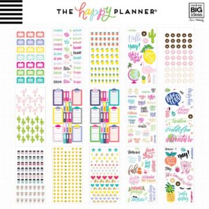 me & my BIG ideas Sticker Value Pack - The Happy Planner Scrapbooking Supplies - Multi-Color & Gold Foil - Great for Projects, Scrapbooks & Albums - 30 Sheets, 1016 Stickers Total