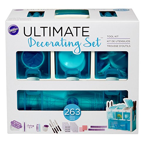 Wilton Ultimate Cake Decorating Tools Set and Tool Box Organizer