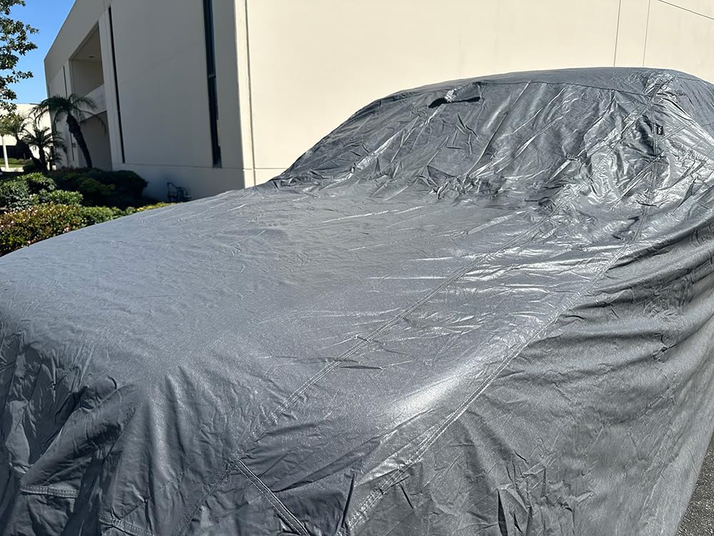 CarsCover Ford F250 F350 F450 Crew Cab 8ft Long Bed Box Premium Truck Car Cover Ironshield Leatherette All Weatherproof 100% Block Sun, Rain, Dust (Crew Cab 8ft Long Bed)