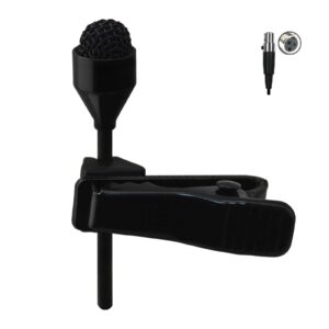 j k mic-j 044 lapel microphone lavalier microphone compatible with akg samson wireless transmitter - mini xlr ta3f plug