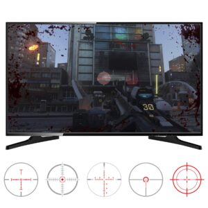 eXtremeRate FPS Games FastScope No Scope TV Decal for PS5, for PS4, for Xbox Series X/S, for Xbox One S/X, for Xbox One, for Xbox 360, PC - 10pcs in 2 Size 5 Designs