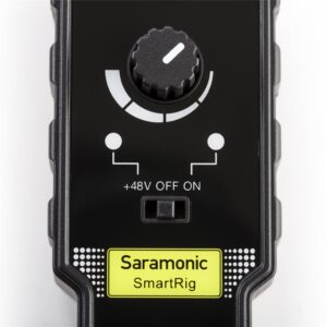 Saramonic Smartrig II XLR Microphone & 6.3mm Guitar Adapter with Phantom Power Preamp Amplifier for iPhone 8 8 Plus 7 7 Plus 6 iPad iPod, Android Smartphone