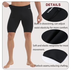 Lemorecn Wetsuits Pants Shorts 3mm Neoprene Canoeing Swimming Pants(1035-L)