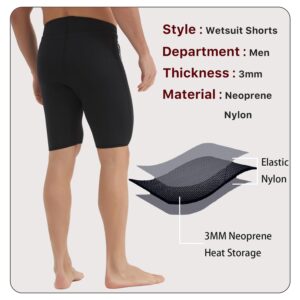 Lemorecn Wetsuits Pants Shorts 3mm Neoprene Canoeing Swimming Pants(1035-L)