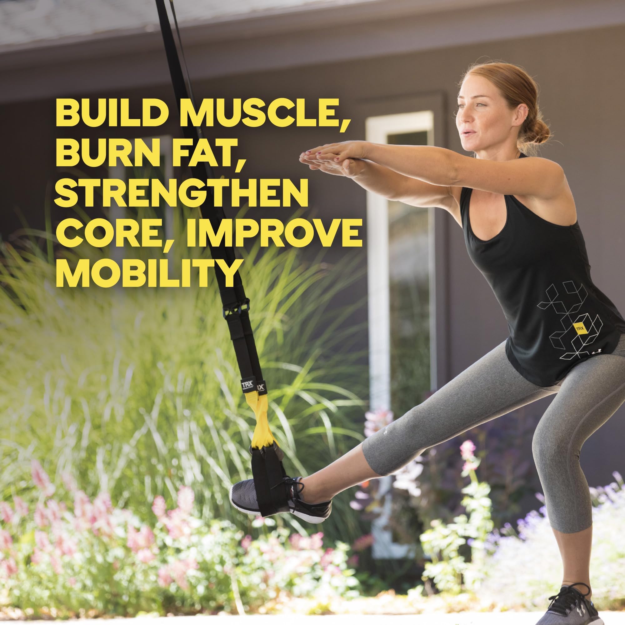 TRX Training All-in-One Suspension-Trainer Exercise Equipment Bundle with XMount Wall Anchor, 4 Strength-Exercise Bands, and Shaker Bottle, 10 Items Total