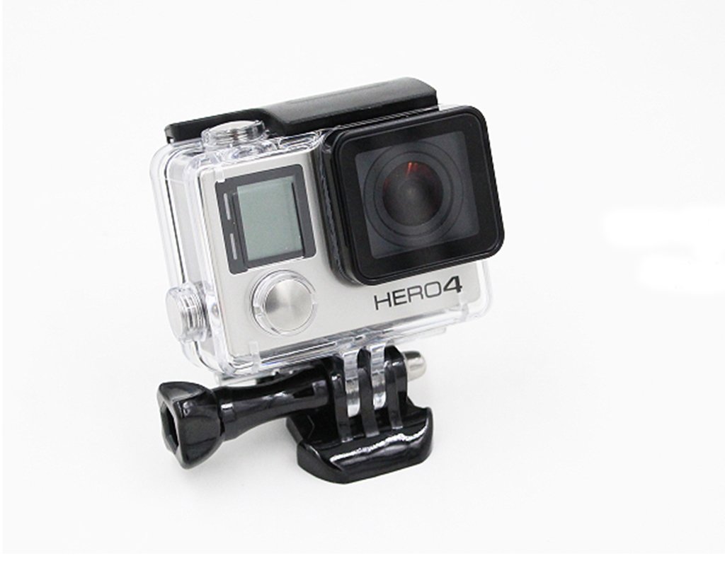 Housing Case Transparent fits GoPro Hero 4 3 Plus Waterproof Case, Enegg Diving Protective Rotective Housing Shell 45m Accessories Compatible Go Pro Hero 4 3+ Action Camera