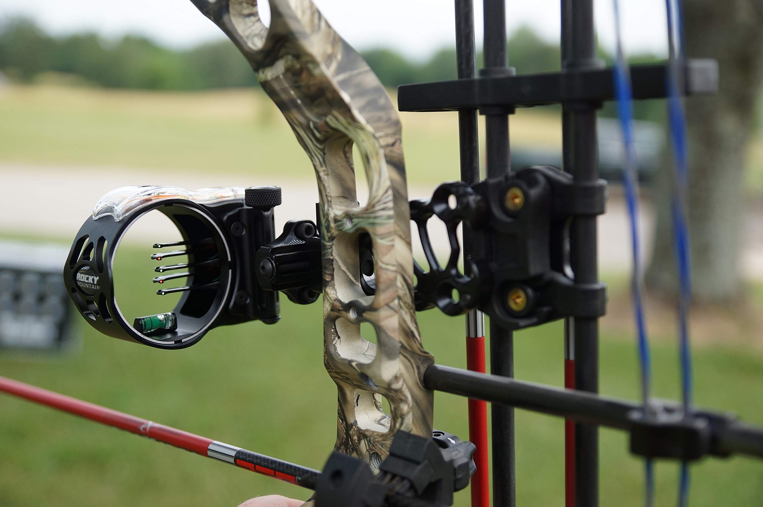 Mountain Rocky Direct Mount 5-Pin Bow Sight - .019” Pins, All Aluminum Construction, 2nd & 3rd Axis Adjustable, Tool Free Micro Adjust Windage & Elevation Laser Etched Markers, Built-In Light Adapter