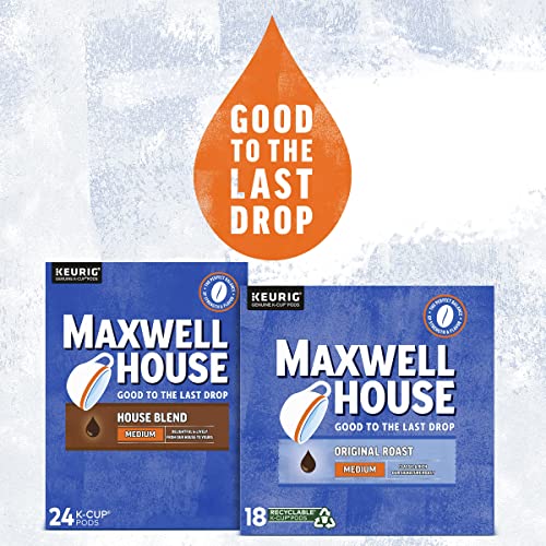 Maxwell House Original Roast Medium Roast K-Cup® Coffee Pods 72 Total, Pack of 4 (18 in each pack)