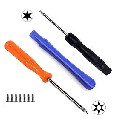 Controller Shell Opening Kit and Screwdriver Set Tool Torx T8H T6 Screwdriver and T8 Screws for Xbox 360 Xbox ONE Wireless Controller