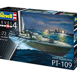 Revell 05147, Patrol Torpedo Boat Pt-109, 1: 72 Scale Plastic Model,Black