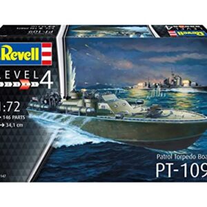 Revell 05147, Patrol Torpedo Boat Pt-109, 1: 72 Scale Plastic Model,Black