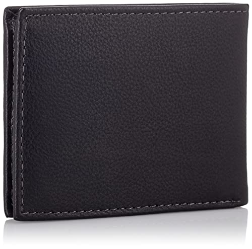 Timberland mens Wellington Leather Rfid Bifold Commuter Security Wallet, Black, One Size