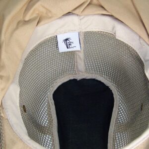 Tropic Hats Summer Wide Brim Mesh Safari/Outback W/Neck Flap & Snap Up Sides - Khaki XXXL