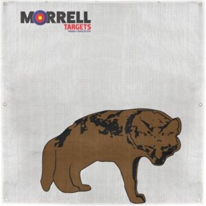 morrell targets full size coyote polypropylene archery target face nasp/ibo size