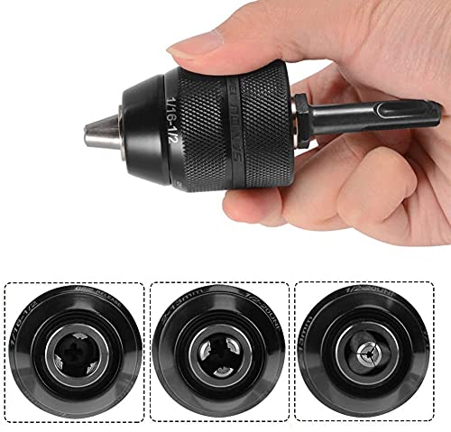 Heavy Duty Professional 2-13mm 1/2-inch SDS-Plus Keyless Adapter with Drill Chuck