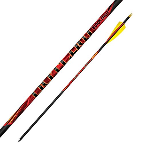 Black Eagle Outlaw Feather Fletched Arrows - .005" 6 Pack - 400