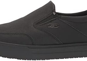 Dr. Scholl's Shoes Men's Valiant Slip-Resistant Sneaker, Black, 10.5 Medium US