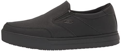 Dr. Scholl's Shoes Men's Valiant Slip-Resistant Sneaker, Black, 10.5 Medium US