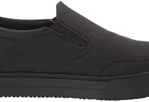 Dr. Scholl's Shoes Men's Valiant Slip-Resistant Sneaker, Black, 10.5 Medium US