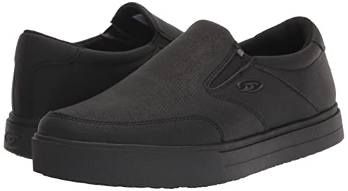 Dr. Scholl's Shoes Men's Valiant Slip-Resistant Sneaker, Black, 10.5 Medium US