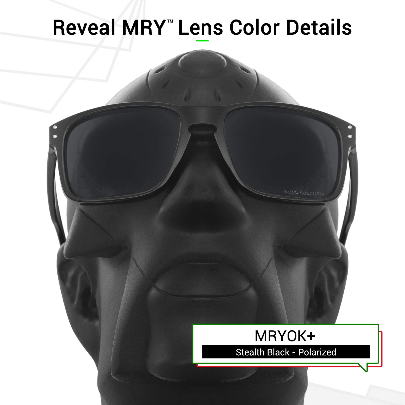 Mryok+ Polarized Replacement Lenses for Oakley Gascan OO9014 - Stealth Black