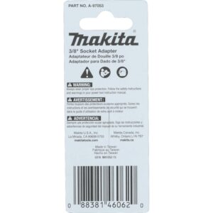 Makita A-97053 Impactx 3/8″ x 2″ Socket Adapter