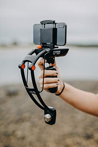 Steadicam Volt Electronic Handheld Gimbal Stabilizer for All IPhone XS, XS Max & XR, All Samsung S9/S9+ & GoPro Hero, Black, compact