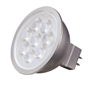 satco s9495, 6.5mr16/led/40'/27k/12v, (6 led light bulbs)