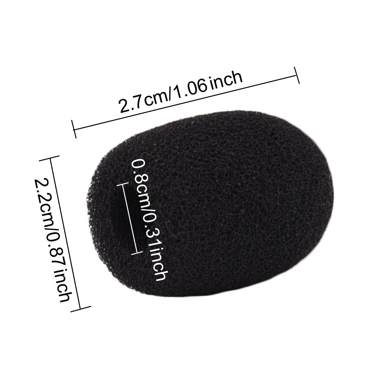 Sunmns 6 Pack Mini Small Size Foam Cover Windscreen for Lapel Headset Microphone