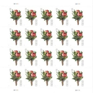 Celebration Boutonniere USPS Forever Stamps Sheet of 20 - New Stamp Issued 2017