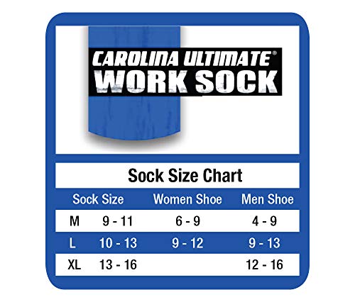 Carolina Ultimate mens Diabetic Non-binding Mid-calf 2 Pack Casual Sock, Black, Large US