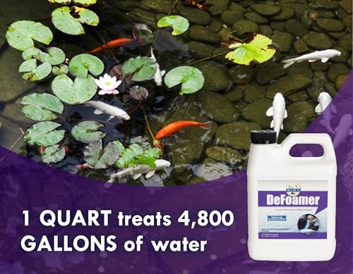 KoiWorx Defoamer - 32oz- Removes Foam from Decorative and Ornamental Ponds, Safe for Koi