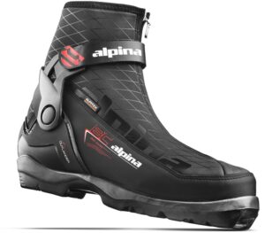 alpina sports outlander backcountry ski boots, black/orange/white, euro 42