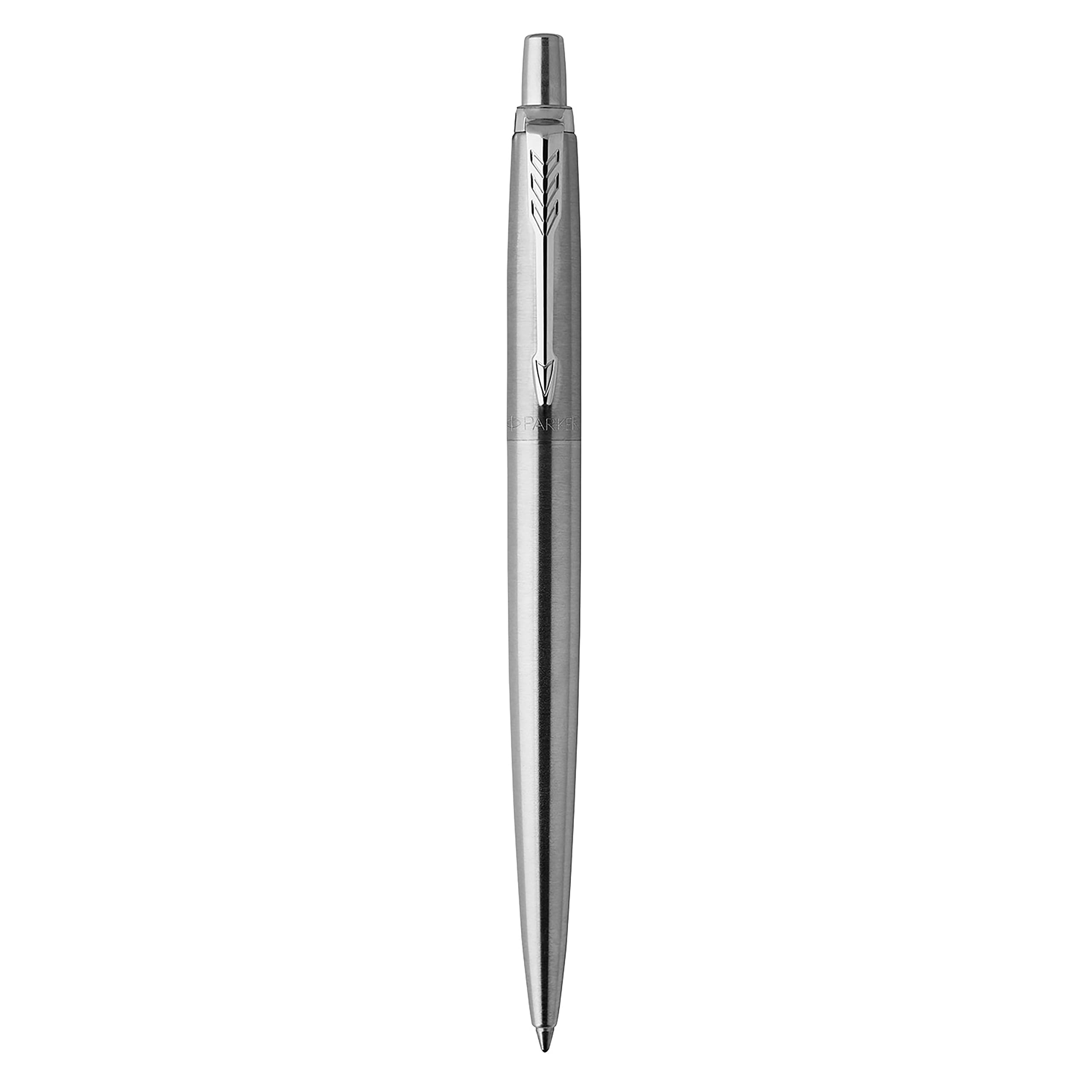 PARKER Gel Pen Jotter (Stainless Steel with Chrome Parts, Middle Writing tip 0.7 mm, Gift Box)