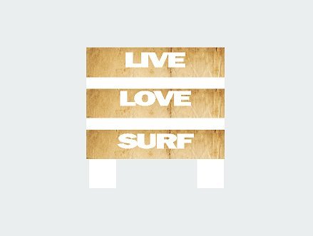 Surf Cake Topper with Sugar Surfboards, Sugar Hibiscus Flowers, Palm Trees and Surf Sign