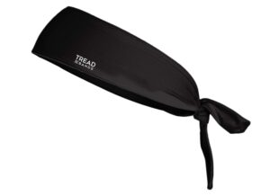 tread bands treadbands all terrain tieback non slip headband - solid colors (black)