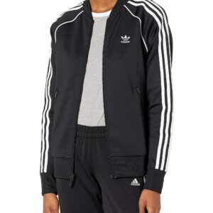 adidas Originals Women's Superstar Track Jacket, Black/White, M