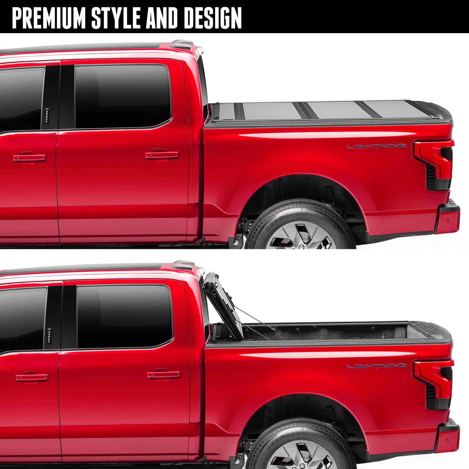 RealTruck BAK BAKFlip MX4 Hard Folding Truck Bed Tonneau Cover | 448330 | Fits 2017-2024 Ford F-250/350 Super Duty 6' 10" Bed (81.9")